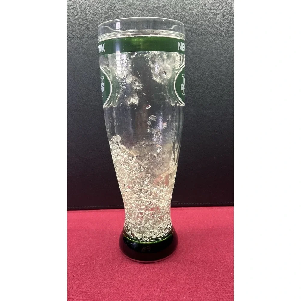 NFL New‎ York Jets 16oz Crystal Freezer Pilsner Glass